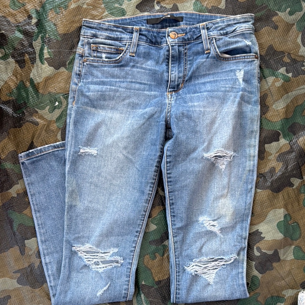 Distressed Blue Women's Jeans